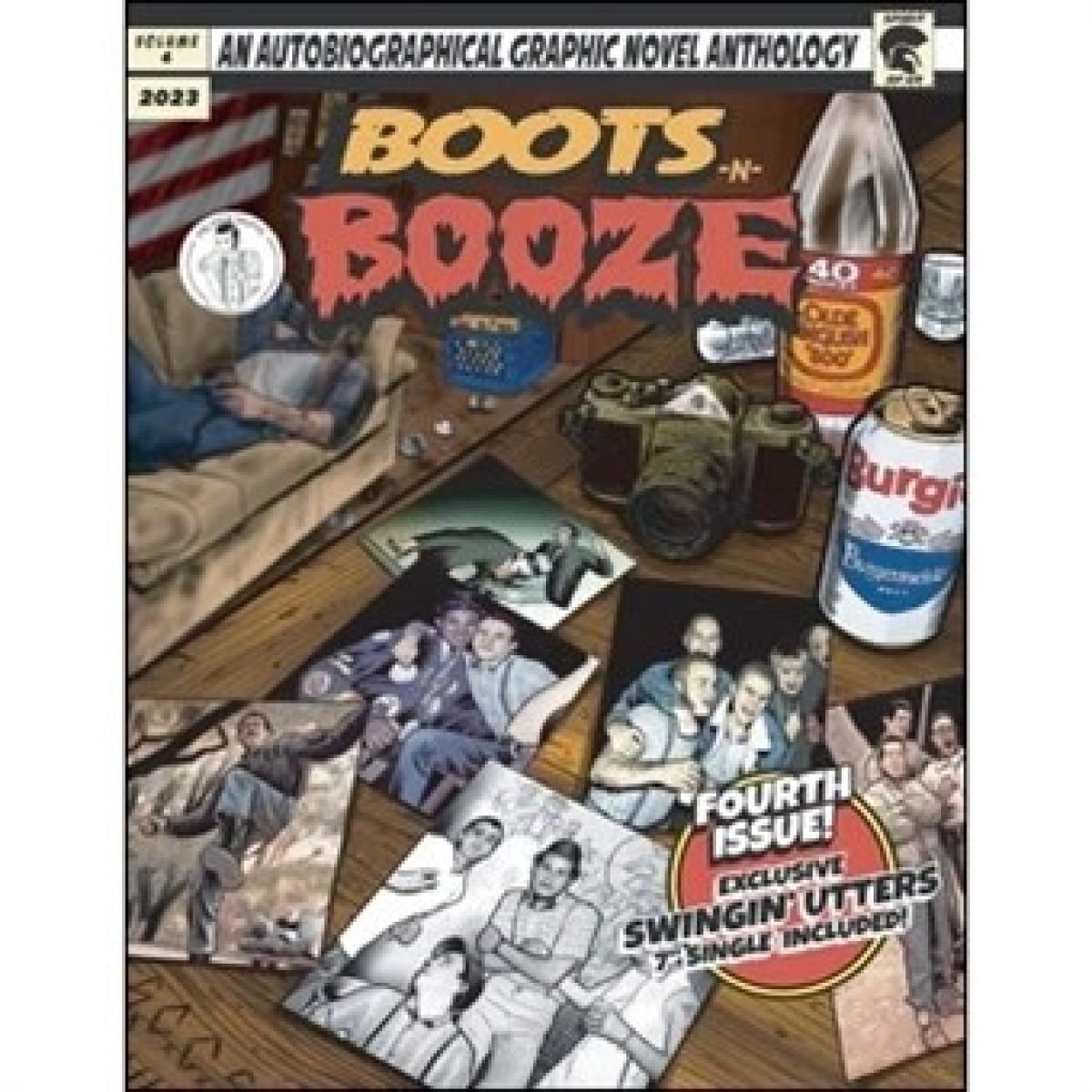 Boots-n- Booze - Comic With The Swingin Utters (7" Single)