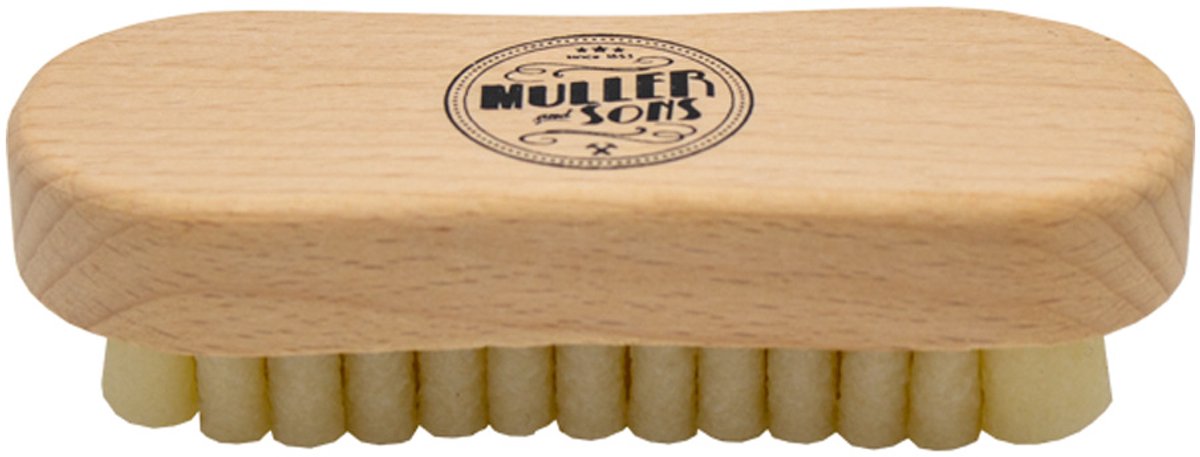 Muller & Sons Crepeborstel voor Suede en Nubuck - Borstel voor verwijderen van vuil en vlekken