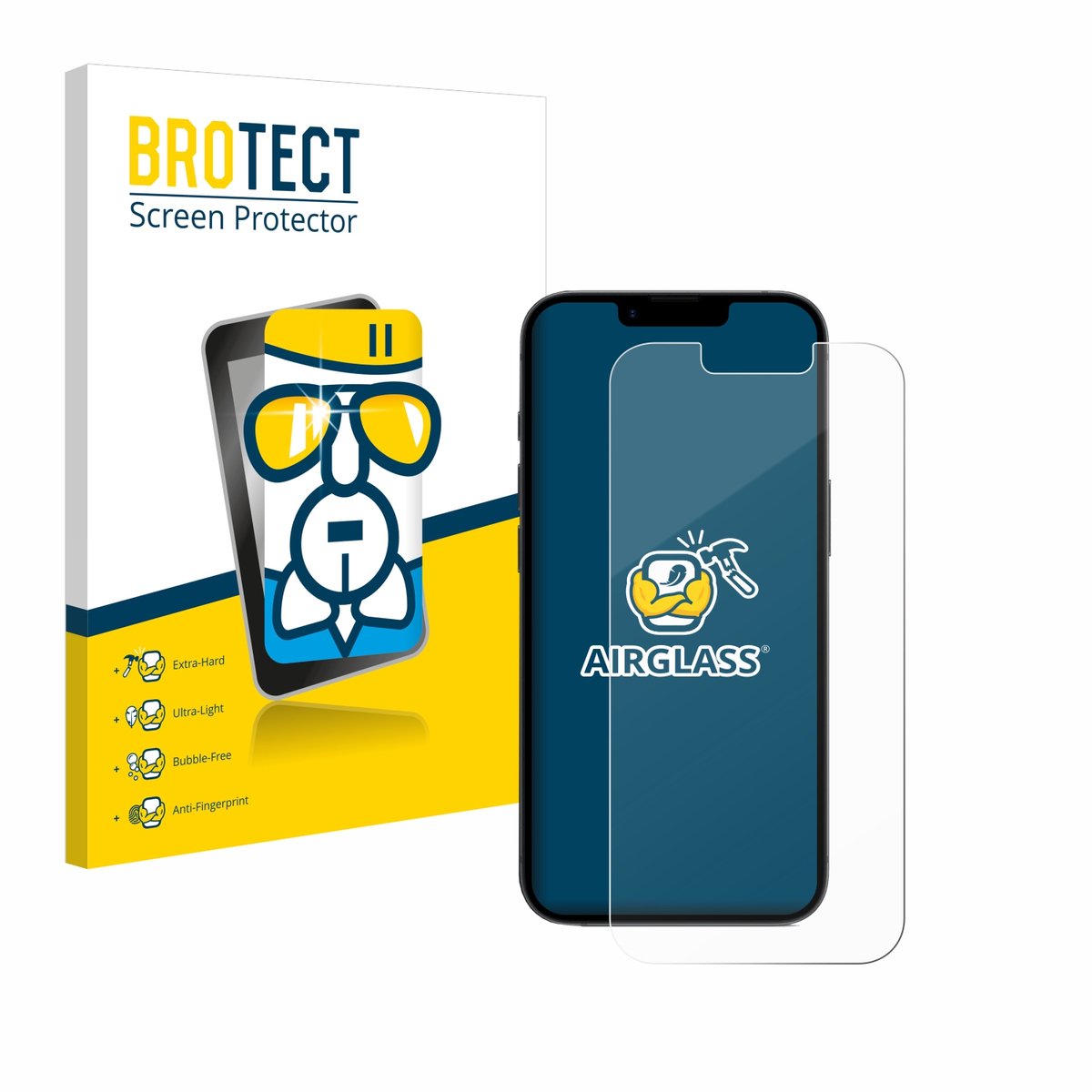 Screenprotector voor Apple iPhone 16e / 17e Beschermglas transparant
