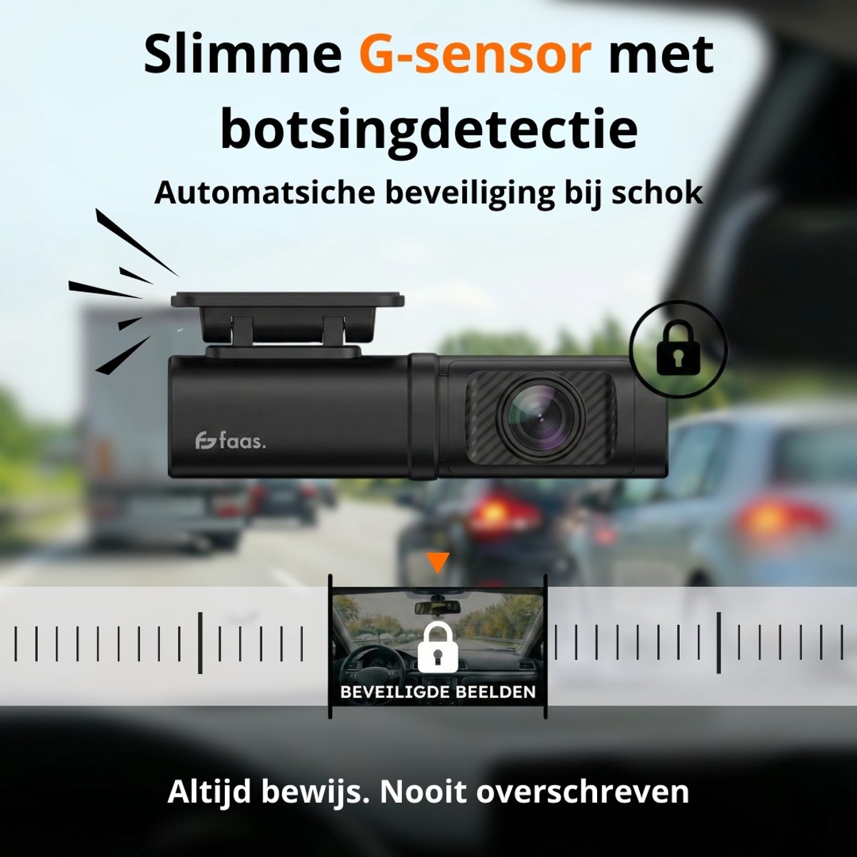 Faas S80 Dual Dashcam 4K – Voor & Achter + 64GB thumbnail 4
