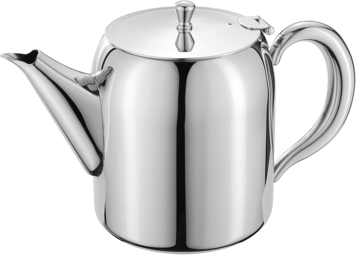 RVS Theepot voor 6 Kopjes, 1.2 Liter, Druppelvrij Schenken