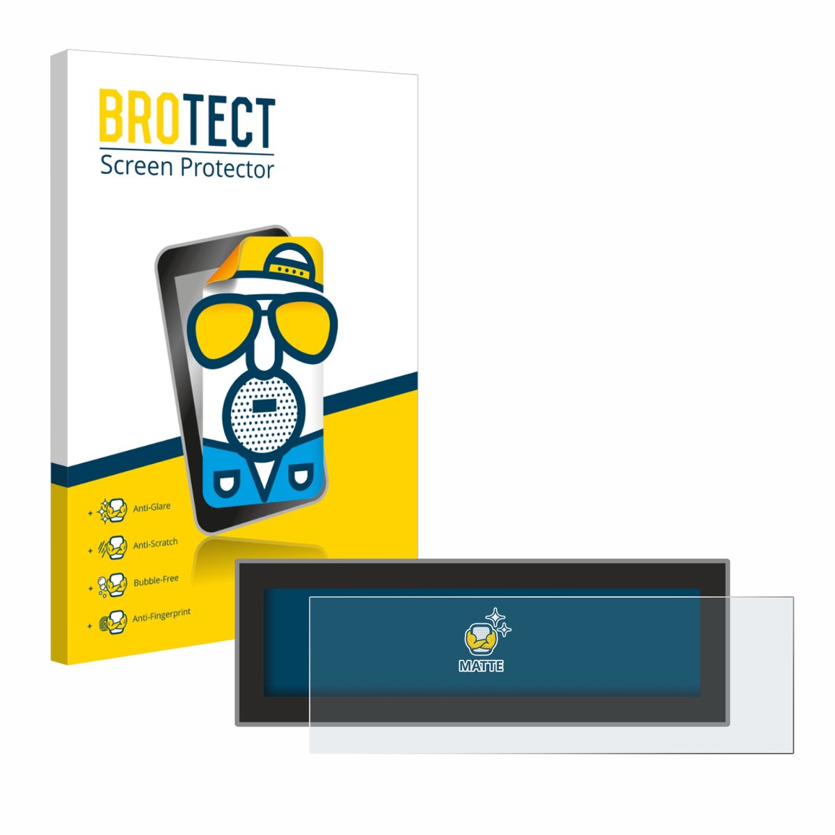 BROTECT - Screenprotector voor Porsche Taycan 2021 PCM 6.0 - Folie Beschermfolie matte