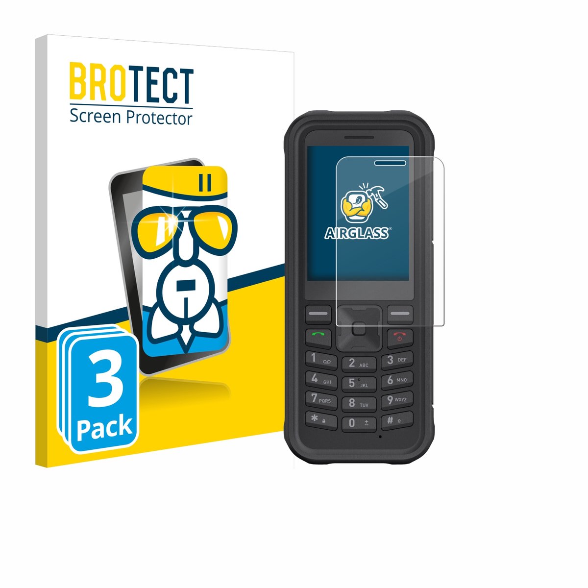 Screenprotector 3 Stuks voor Sonim XP100 Beschermglas transparant