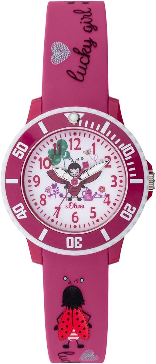 Analoog Kwarts Meisjeshorloge met Siliconen Armband