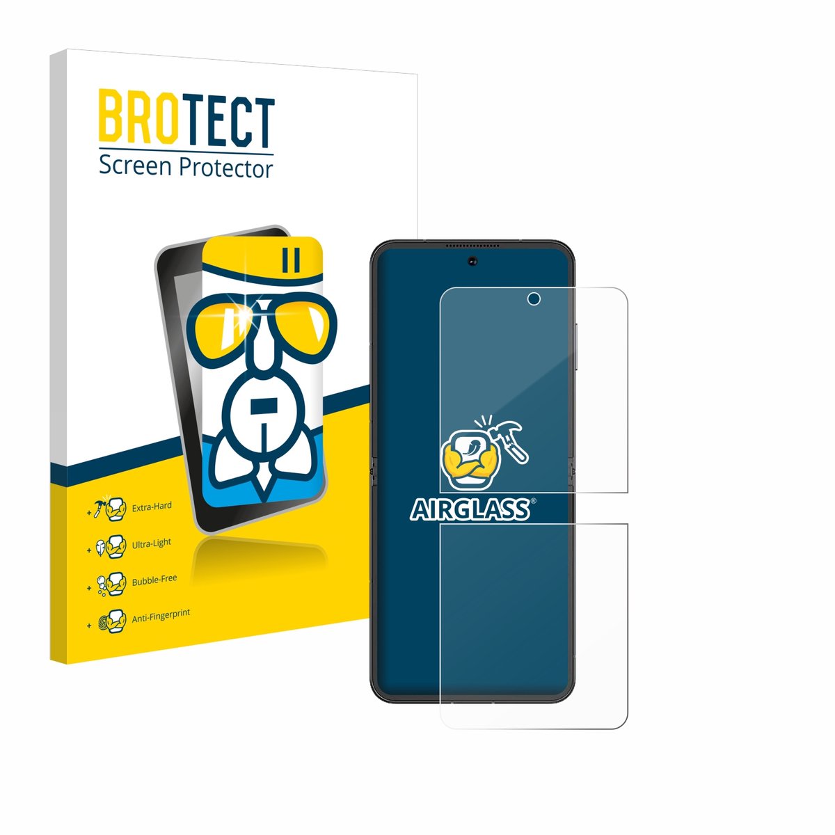 Screenprotector voor Nubia Flip 5G Beschermglas transparant