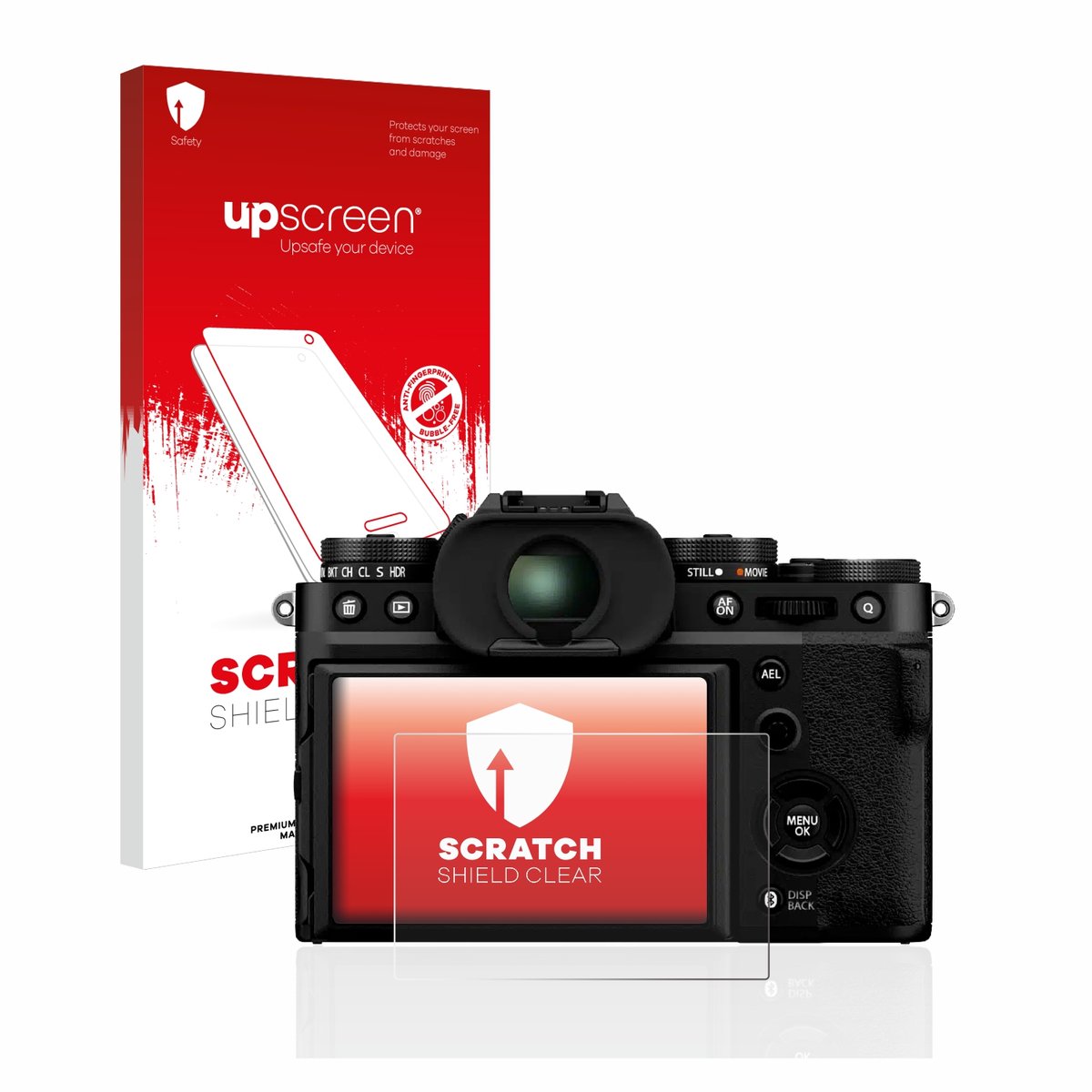 upscreen - Screenprotector voor Fujifilm X-T5 - Folie Beschermfolie transparant