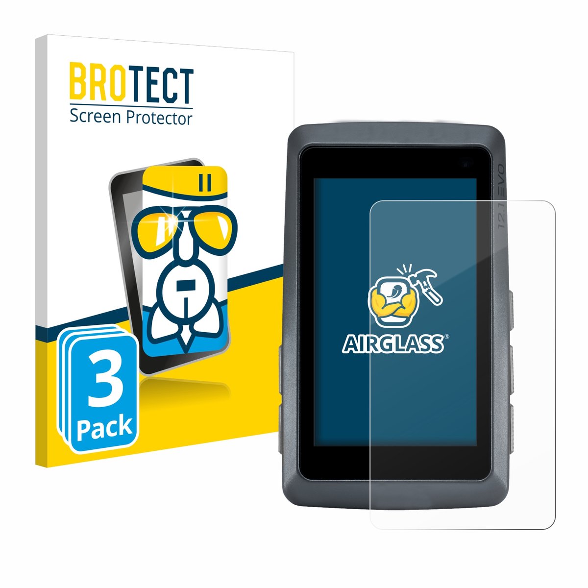 Screenprotector 3 Stuks voor Sigma ROX 12.1 EVO Beschermglas transparant