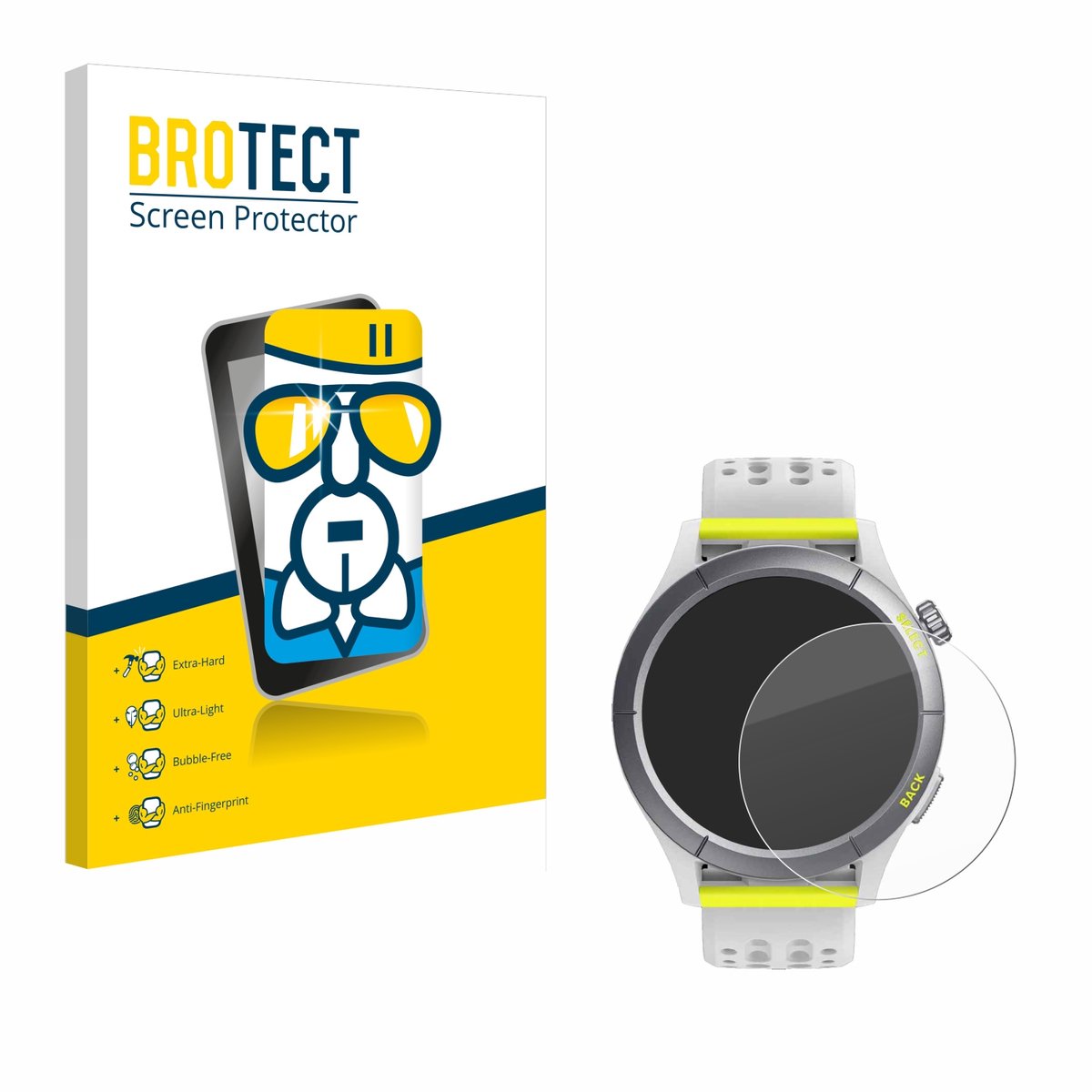 Screenprotector voor Huami Amazfit Cheetah Beschermglas transparant