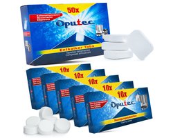 Oputec onderhoudsset – 50 stuks ontkalkingstabletten + 50 stuks reinigingstabletten – koffiemachine & espressomachine – geschikt voor Jura, Siemens, Philips, Miele, Delonghi, Senseo en meer