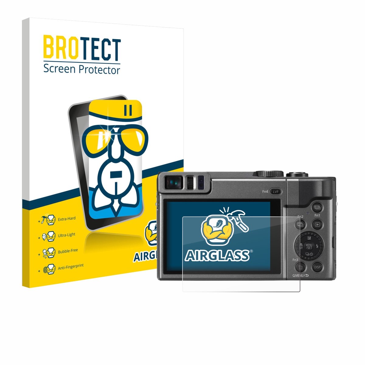 Screenprotector voor Panasonic Lumix DC-TZ90 / TZ96 / TZ99 Beschermglas transparant