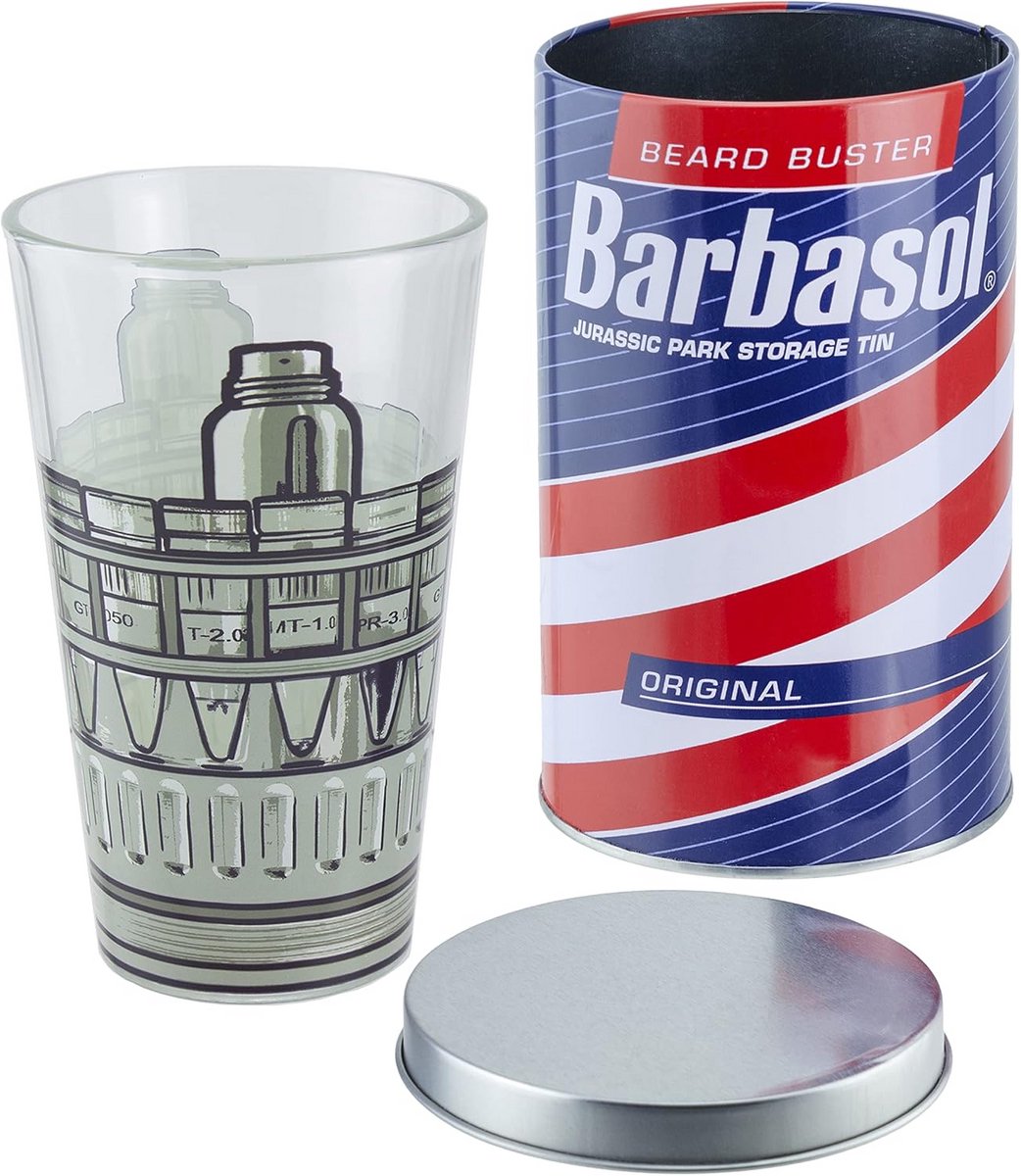 Dinosaurus Drinkglas in Metalen Cadeaubox - 400 ml - Collectie Item