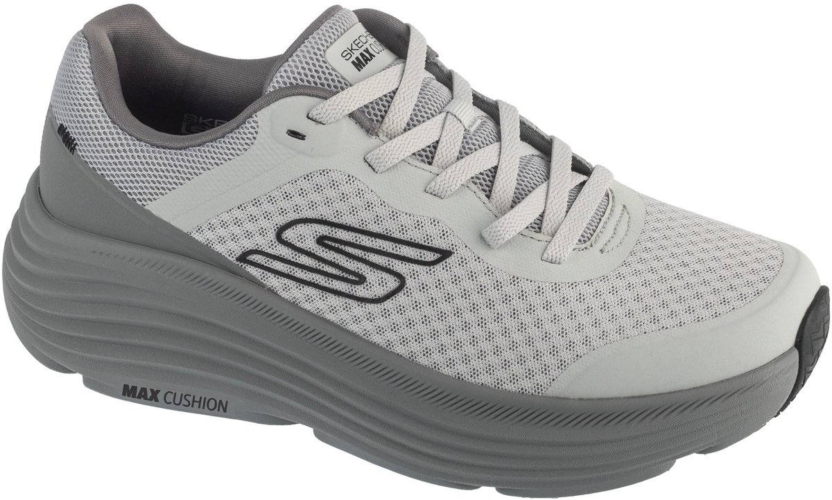 Skechers Max Cushioning Endeavor, Mannen, Grijs, Hardloopschoenen, maat: 43,5