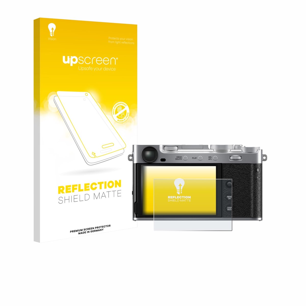 upscreen - Screenprotector voor Fujifilm X-E5 - Folie Beschermfolie anti glare matte