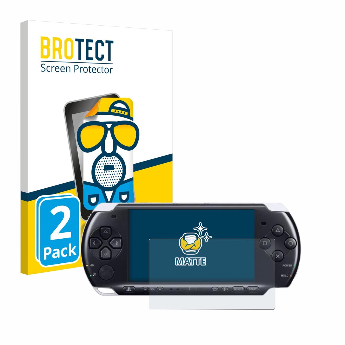 BROTECT - Screenprotector voor Sony PSP 3000 - Folie Beschermfolie matte 2 Stuks