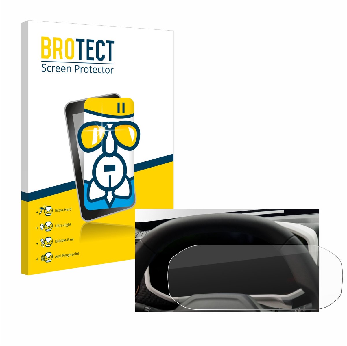 Screenprotector voor Dacia Duster Tacho (2024) Beschermglas transparant