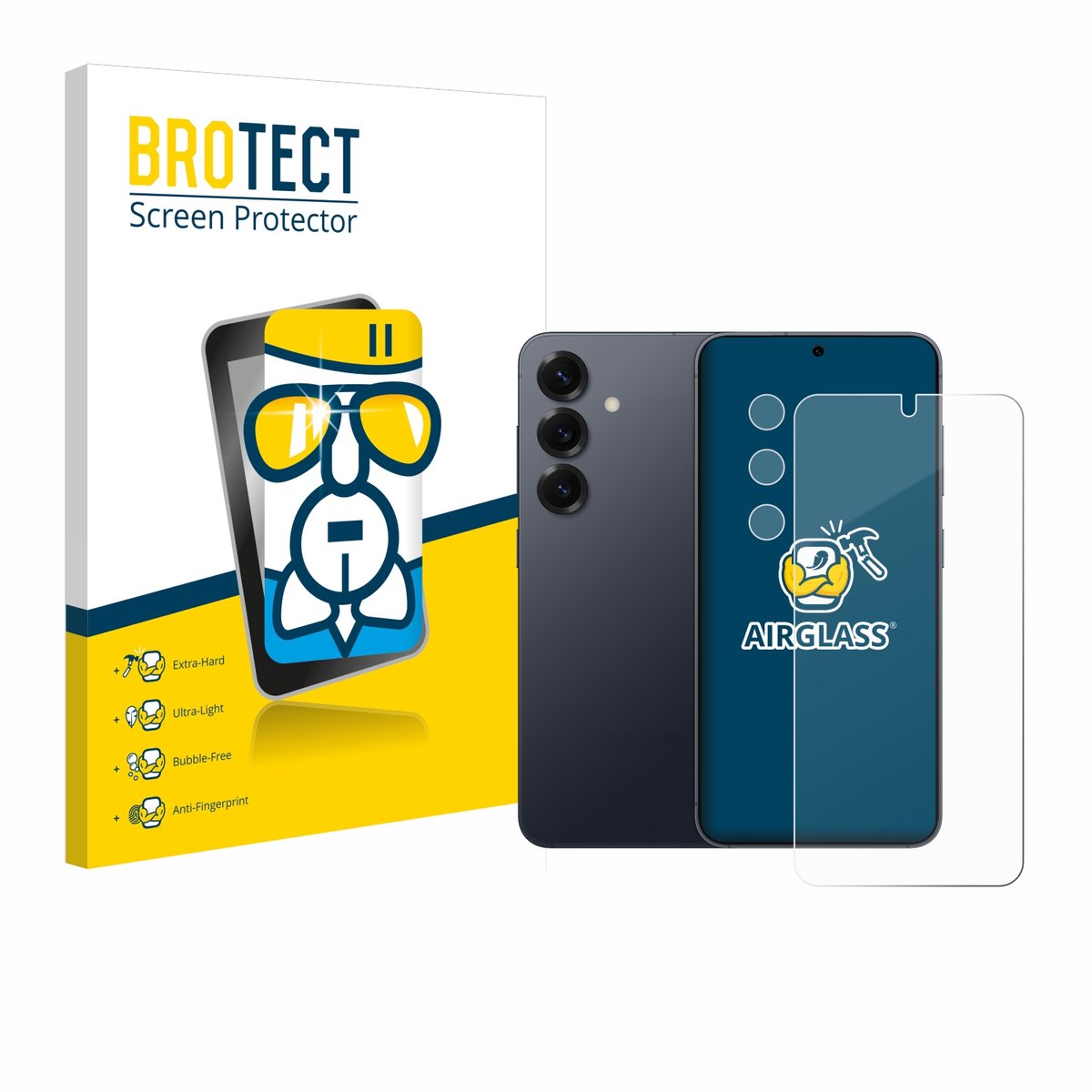 Screenprotector voor Samsung Galaxy S25 (Voor+Camera) Beschermglas transparant