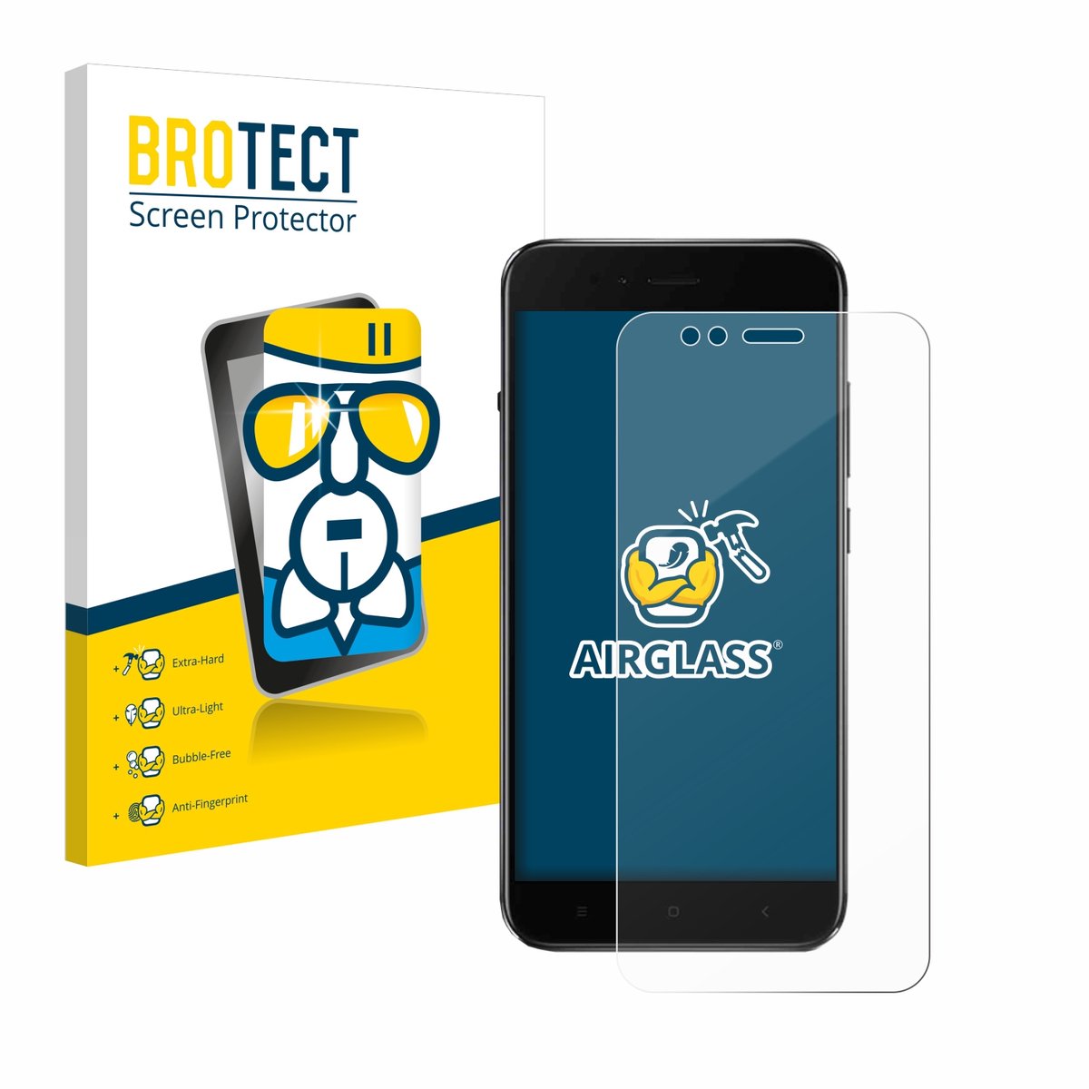 Screenprotector voor Xiaomi Mi A1 Beschermglas transparant