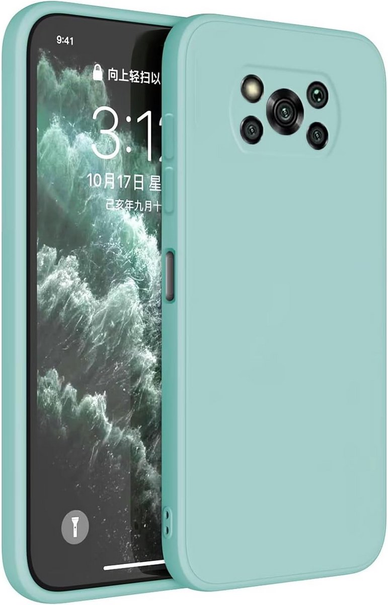 Flexibele TPU Siliconen Hoesje voor POCO X3 Pro / POCO X3 NFC (6.66 Inch) - Lichtblauw