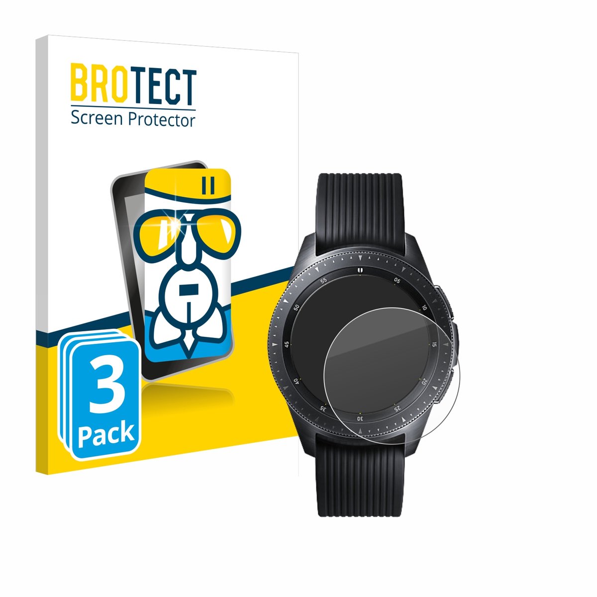 Screenprotector 3 Stuks voor Samsung Galaxy Watch (42 mm) Beschermglas transparant