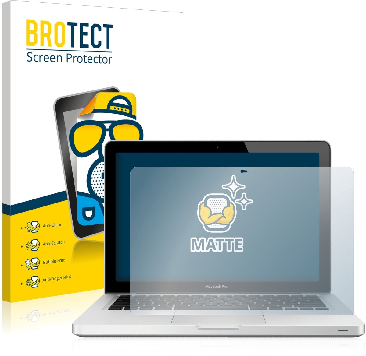 BROTECT - Screenprotector voor Apple MacBook Pro 13" 2012 - Folie Beschermfolie matte