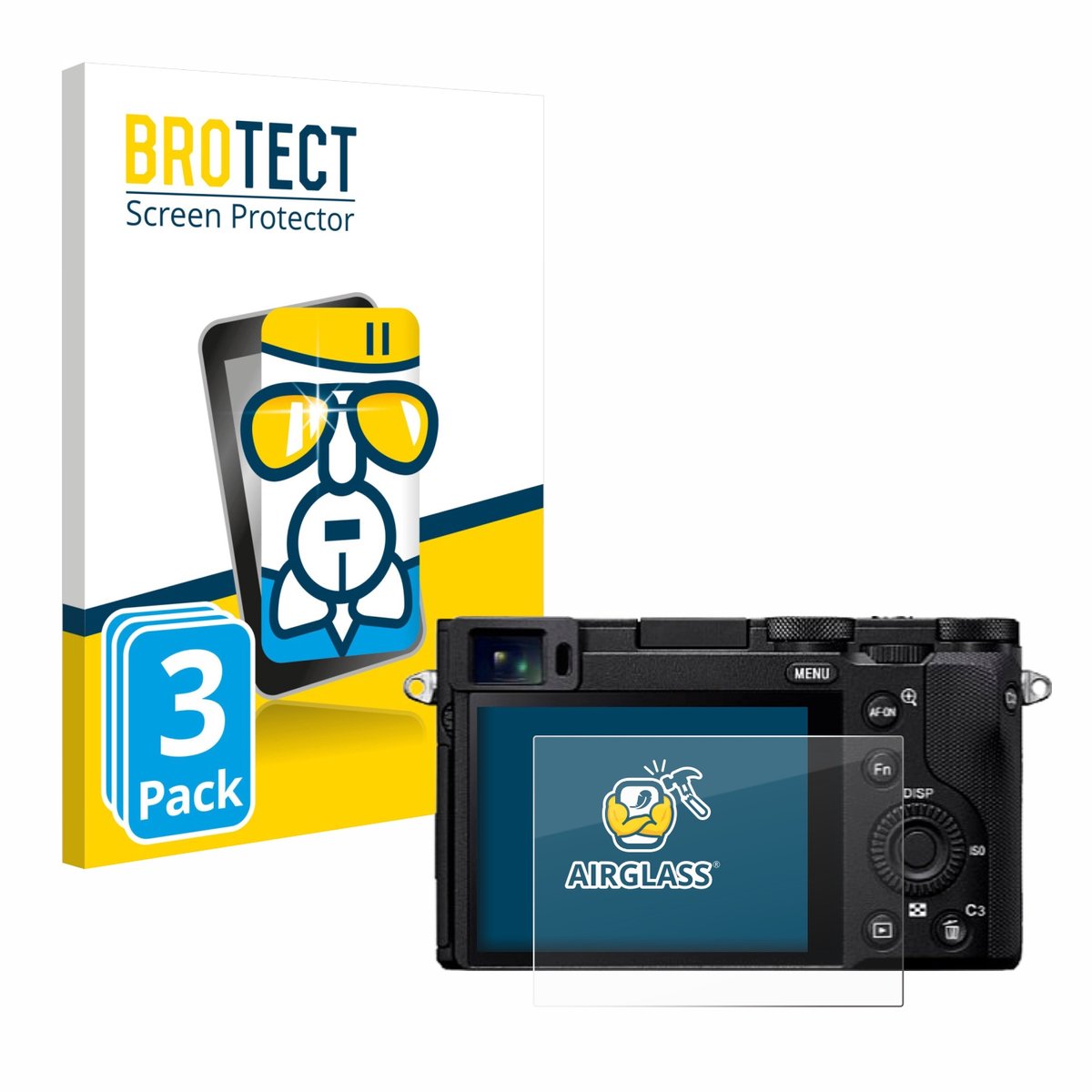 Screenprotector 3 Stuks voor Sony RX1R III Beschermglas transparant