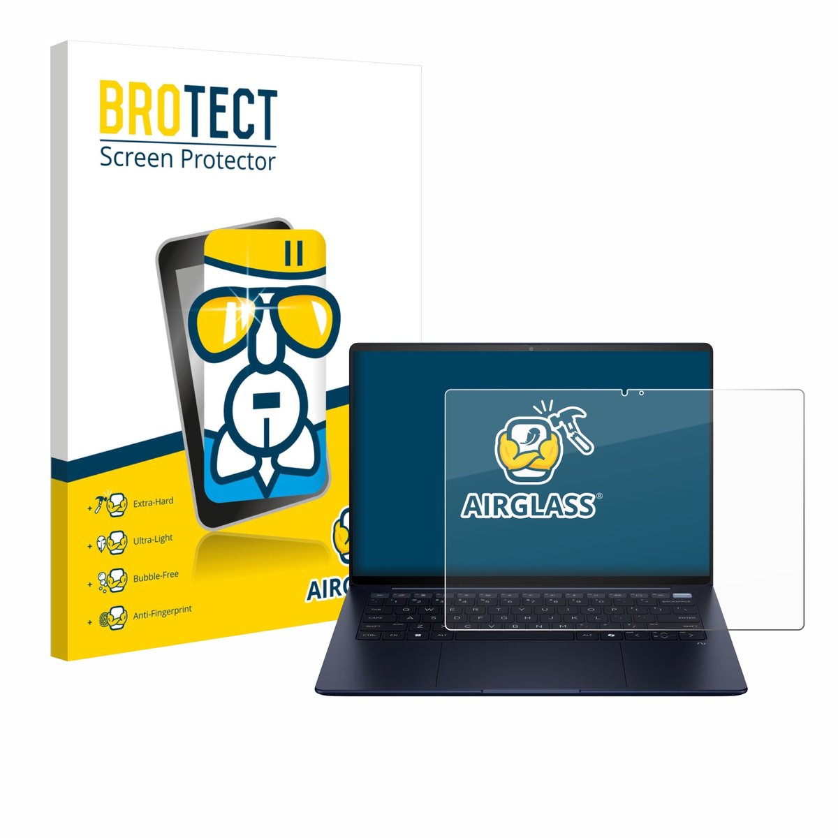 Screenprotector voor HP EliteBook Ultra 14 G1i Beschermglas transparant