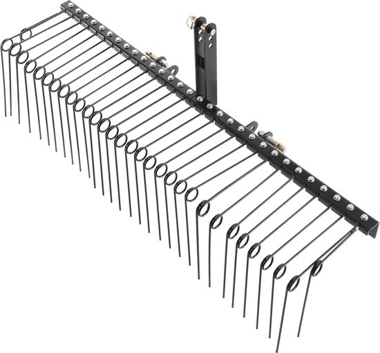 VEVOR Aanhanghark, 1830 mm Getrokken Verticuteermachine met 32 ​​Stalen Tanden, Gazonhark voor Bevestiging Aan Categorie 1, 3-Puntshefinrichting voor Tractor, Voor Bladeren, Dennennaalden, Stro en Gras van VEVOR — afbeelding 2