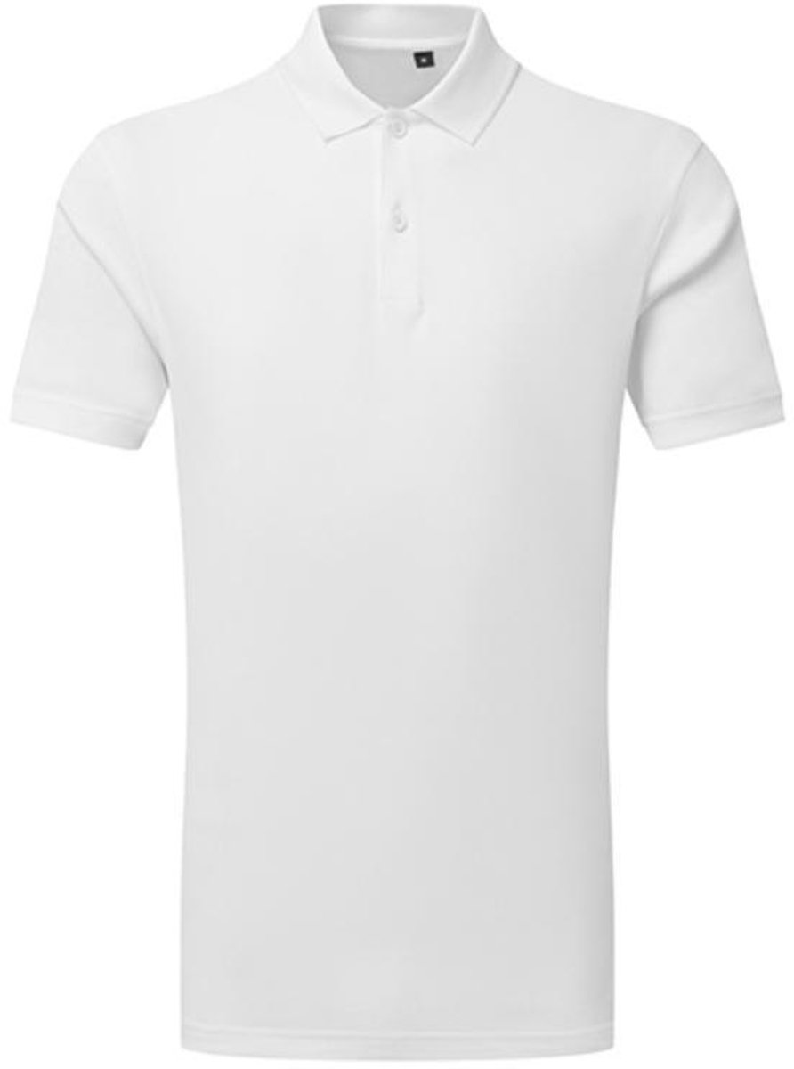 TriDri - Textured Recycled Polo - White maat XL