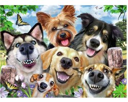 Ravensburger puzzel Vrolijke honden - Legpuzzel - 500 stukjes