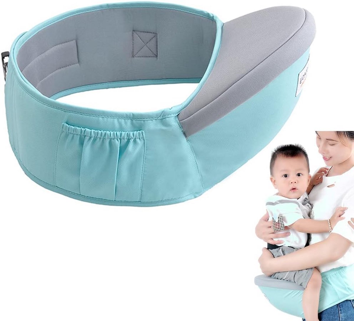 Ergonomische Babydrager met Heupzit en Veilige Ondersteuning voor 0-36 Maanden