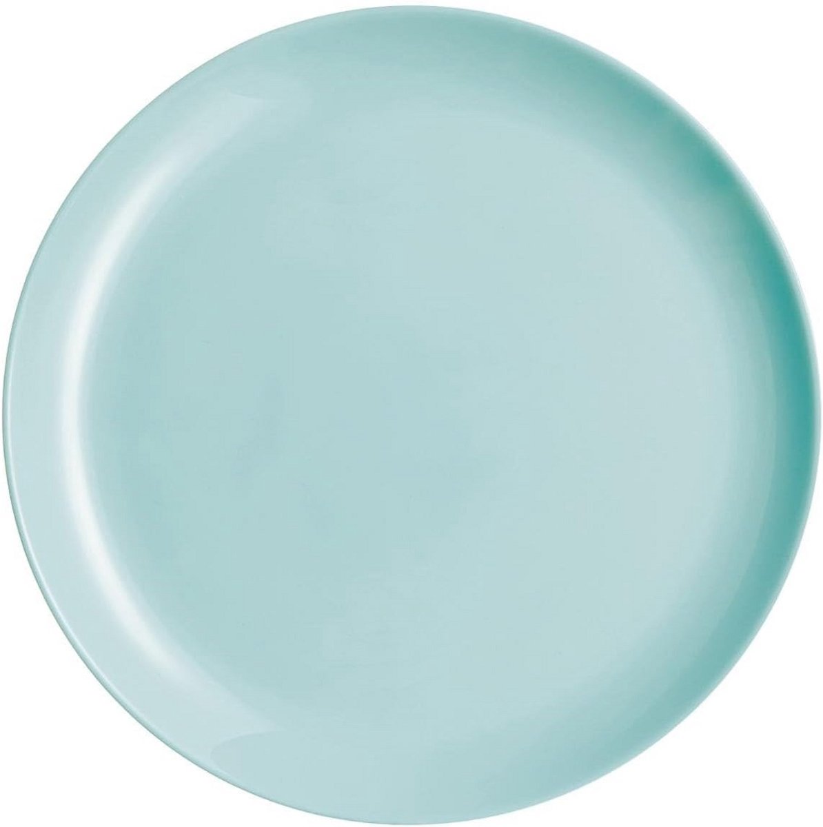 6x Dinerborden Turquoise - Servies Borden Rond - Vaatwasmachinebestendig