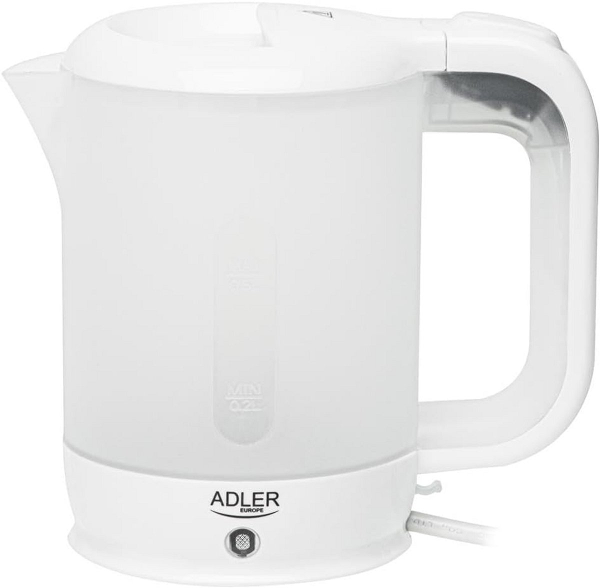 Compacte Elektrische Waterkoker 0.5 Liter, Ideaal voor Reizen en Kantoor
