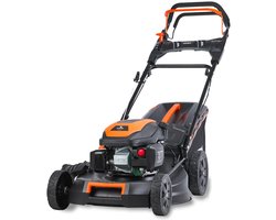 FUXTEC 4in1 Benzine Grasmaaier FX-RM5170PRO - Flexibele Aandrijving - 4pk/2,9kW - 51cm Maaibreedte & 7-traps Hoogteverstelling 25mm-75mm - 4-Takt - 60L Grasvanger, Mulchfunctie & Zij-uitworp