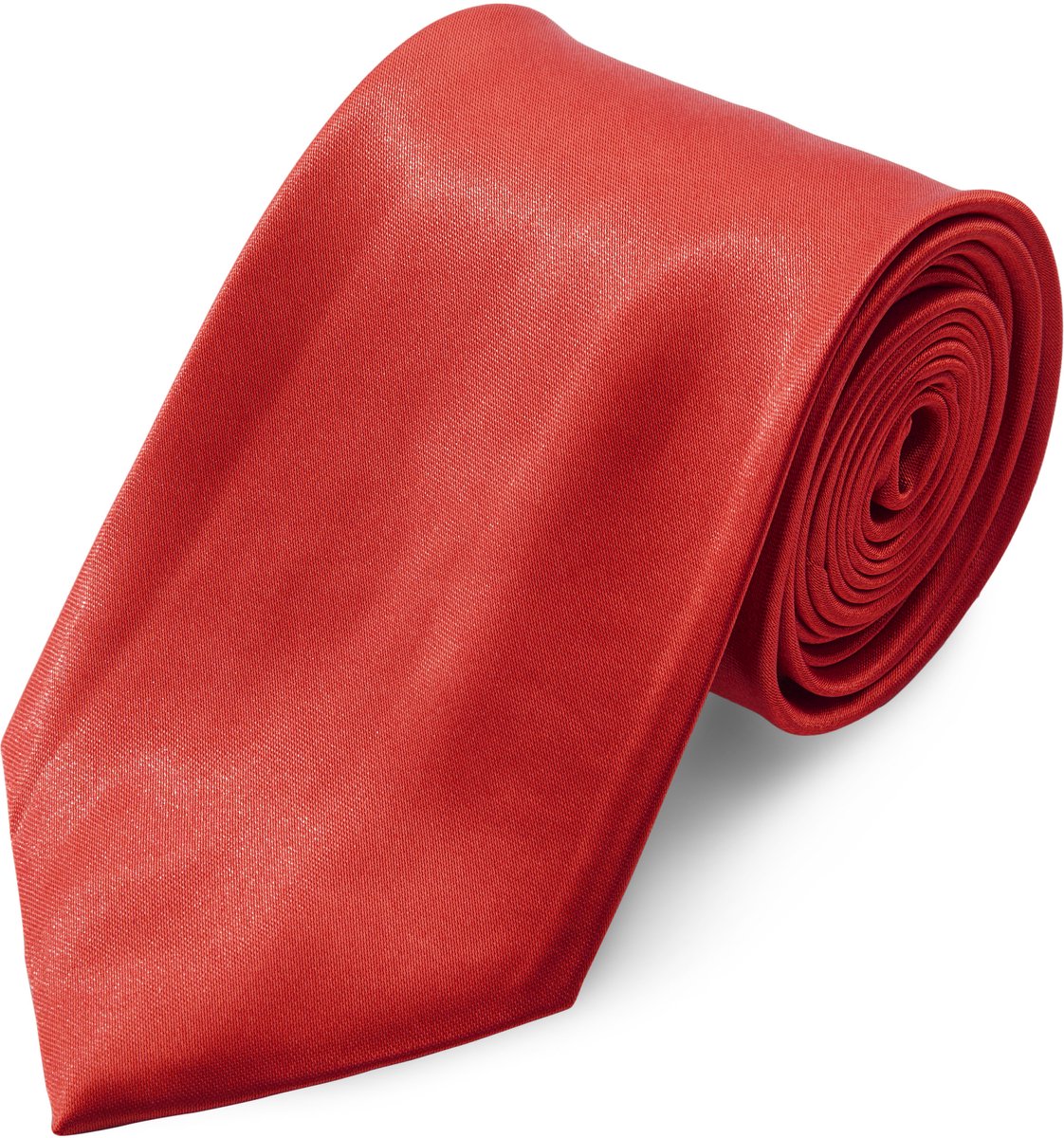 Glanzende Rode 8cm Basic Stropdas