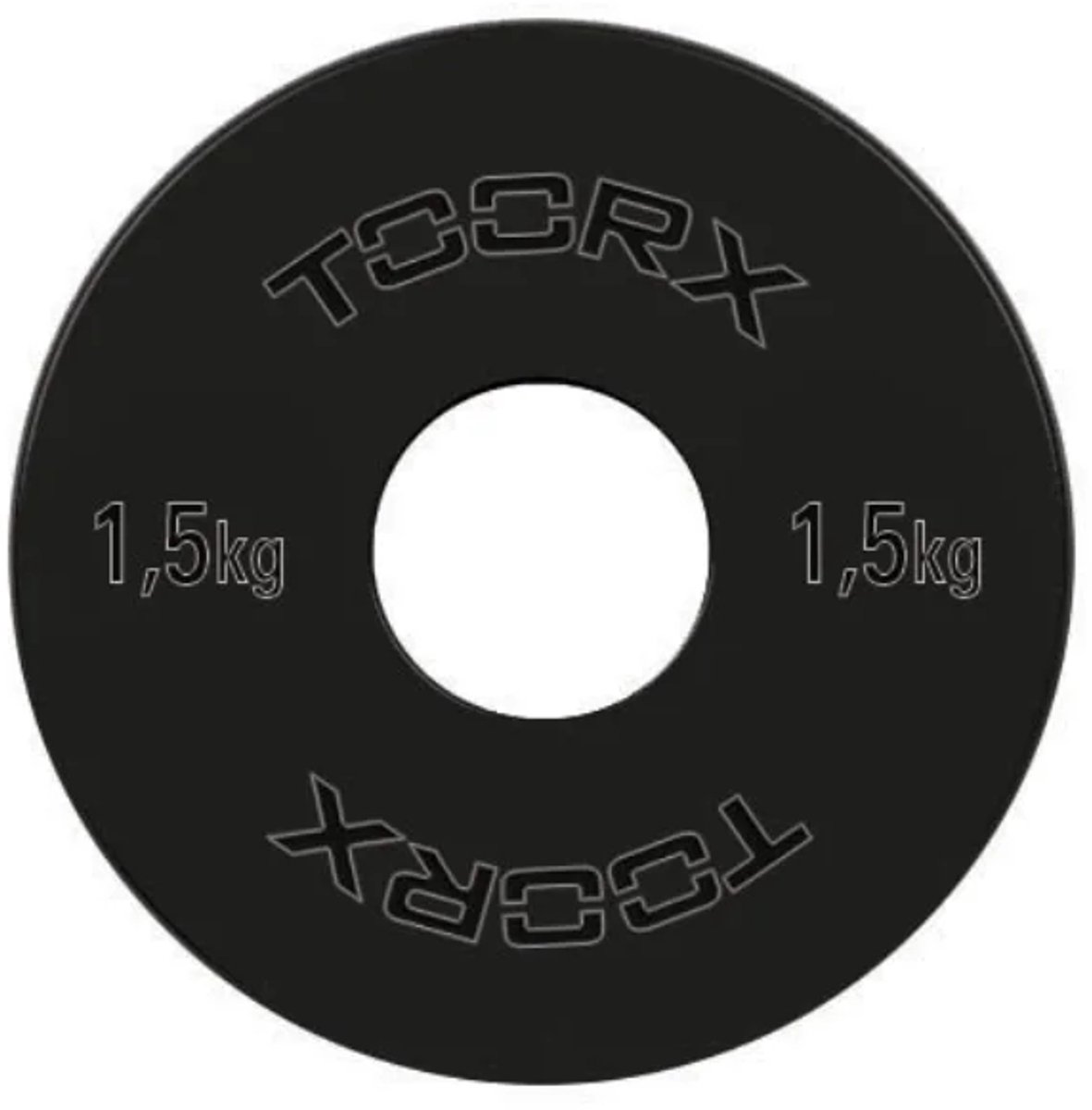 Toorx Fitness - Micro Halterschijven - 50 mm - Zwart - Staal - 1.5kg - Gewicht Schijf - Sport Gewichten - Fitness - Per 2 Stuks - Set