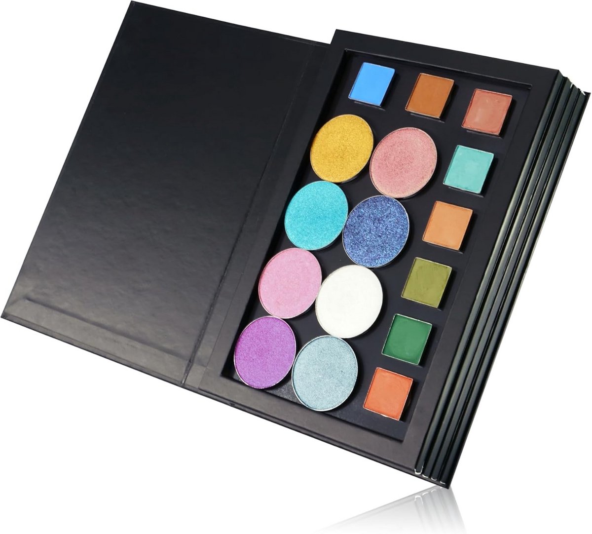 Groot Magnetisch Make-up Palet in Boekvorm voor Losse Oogschaduw Pannen