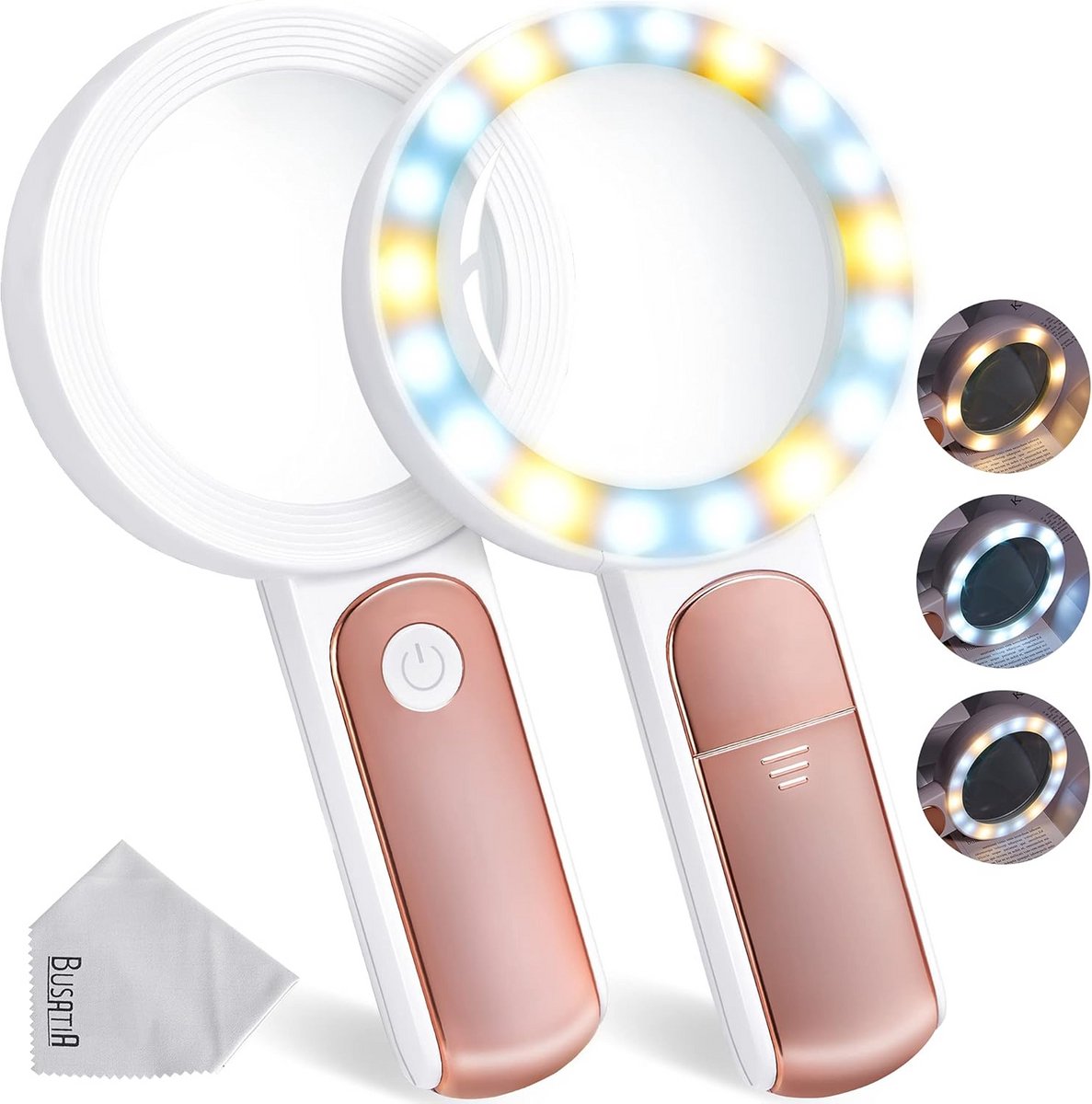 Krachtig Vergrootglas 30x met 18 LED Verlichting en 3 Lichtmodi