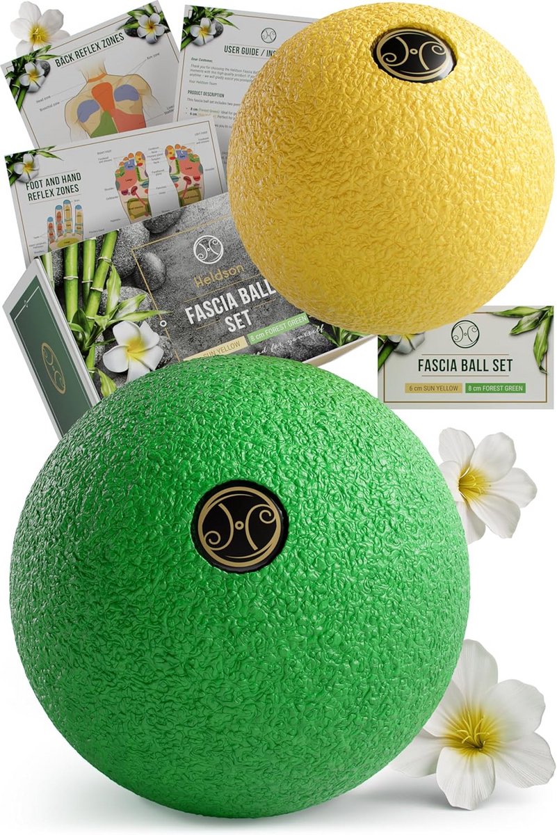 Set van 2 Harde Massageballen voor Triggerpoint en Diepe Bindweefselmassage