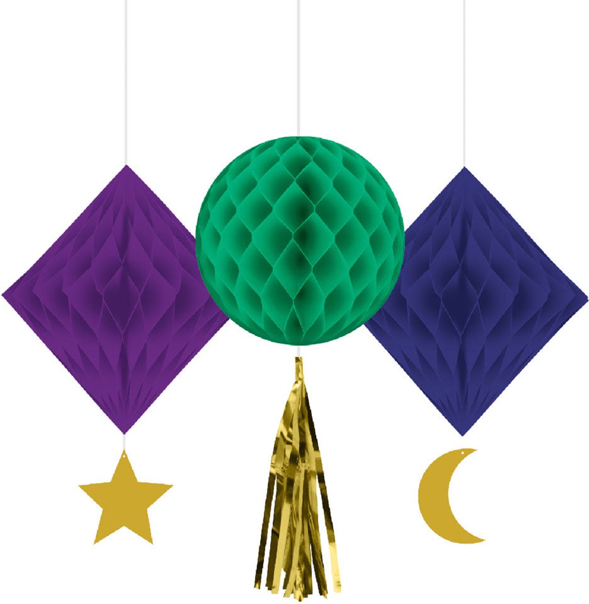 3 New Moon Eid honingraathangers