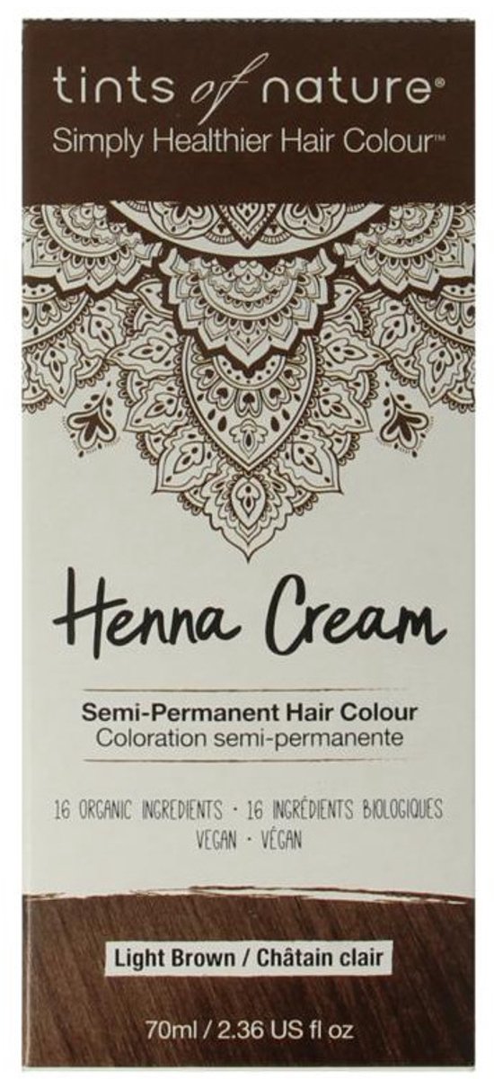 Tints Of Nature Henna cream light brown semi permanent 70 Milliliter