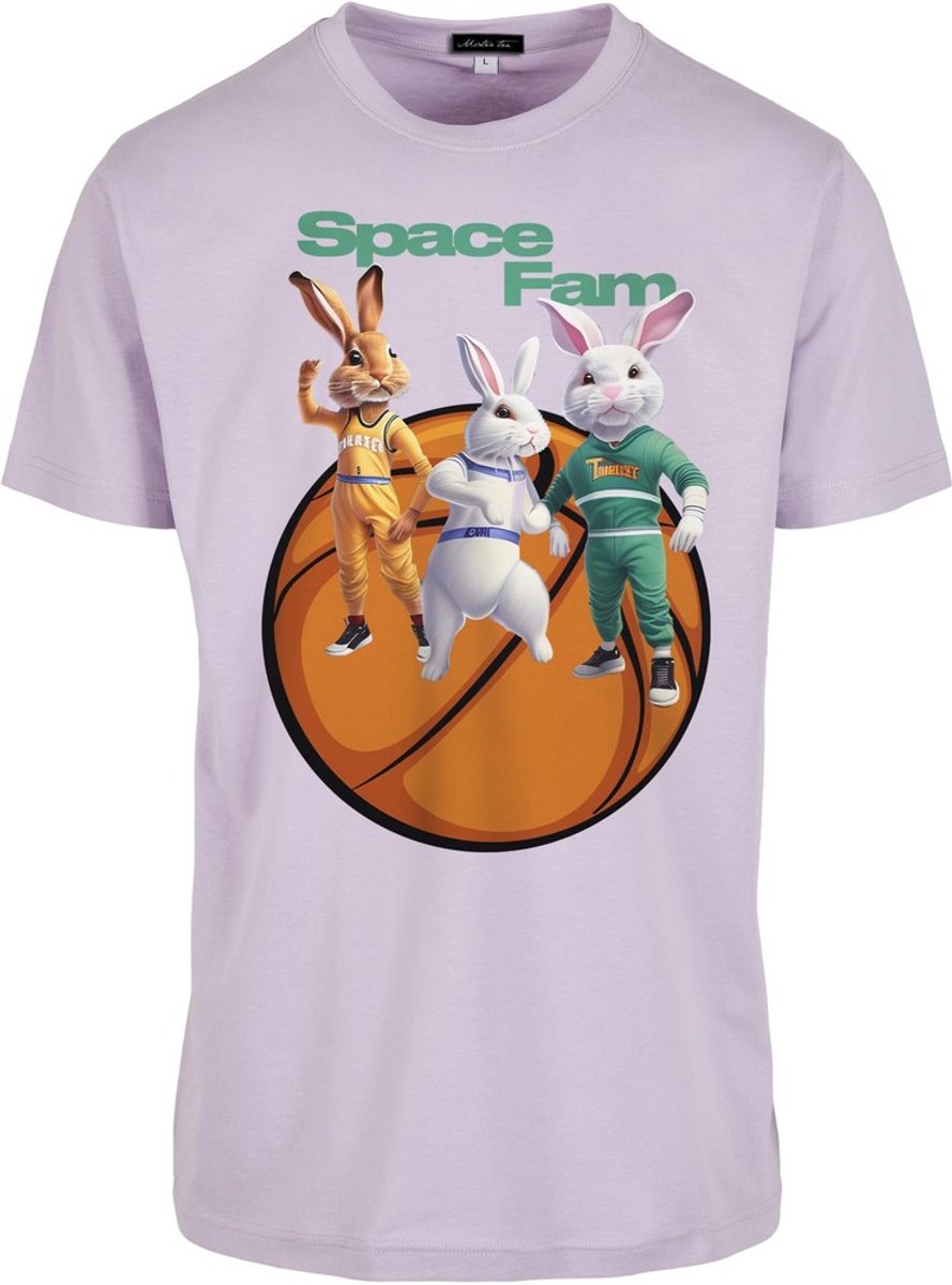 Mister Tee Space Fam Heren Tshirt XS Paars