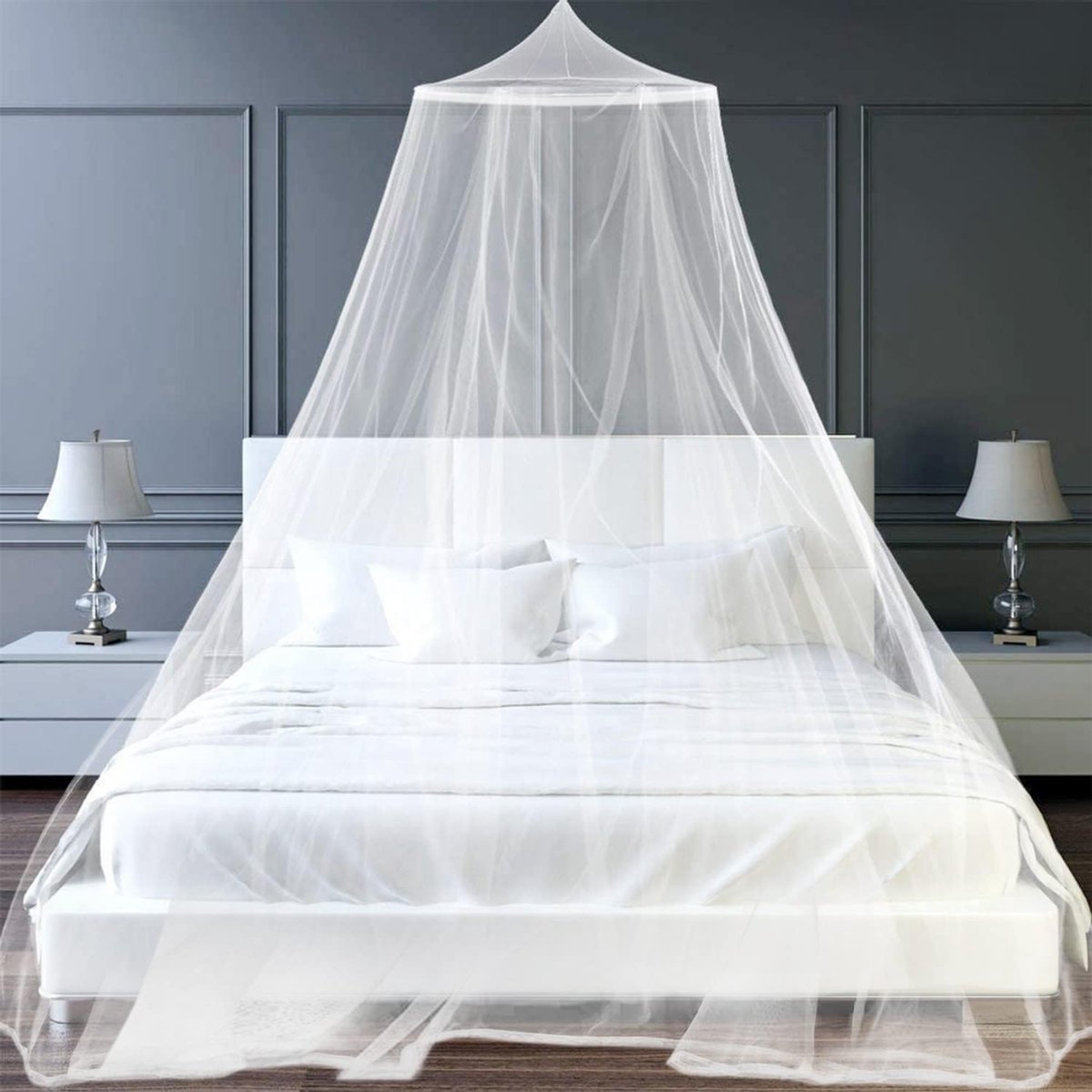 MMM® Klamboe 2 Personen - Klamboe - Klamboe Tent - Wit - 250 cm x 1050 cm x 1 cm