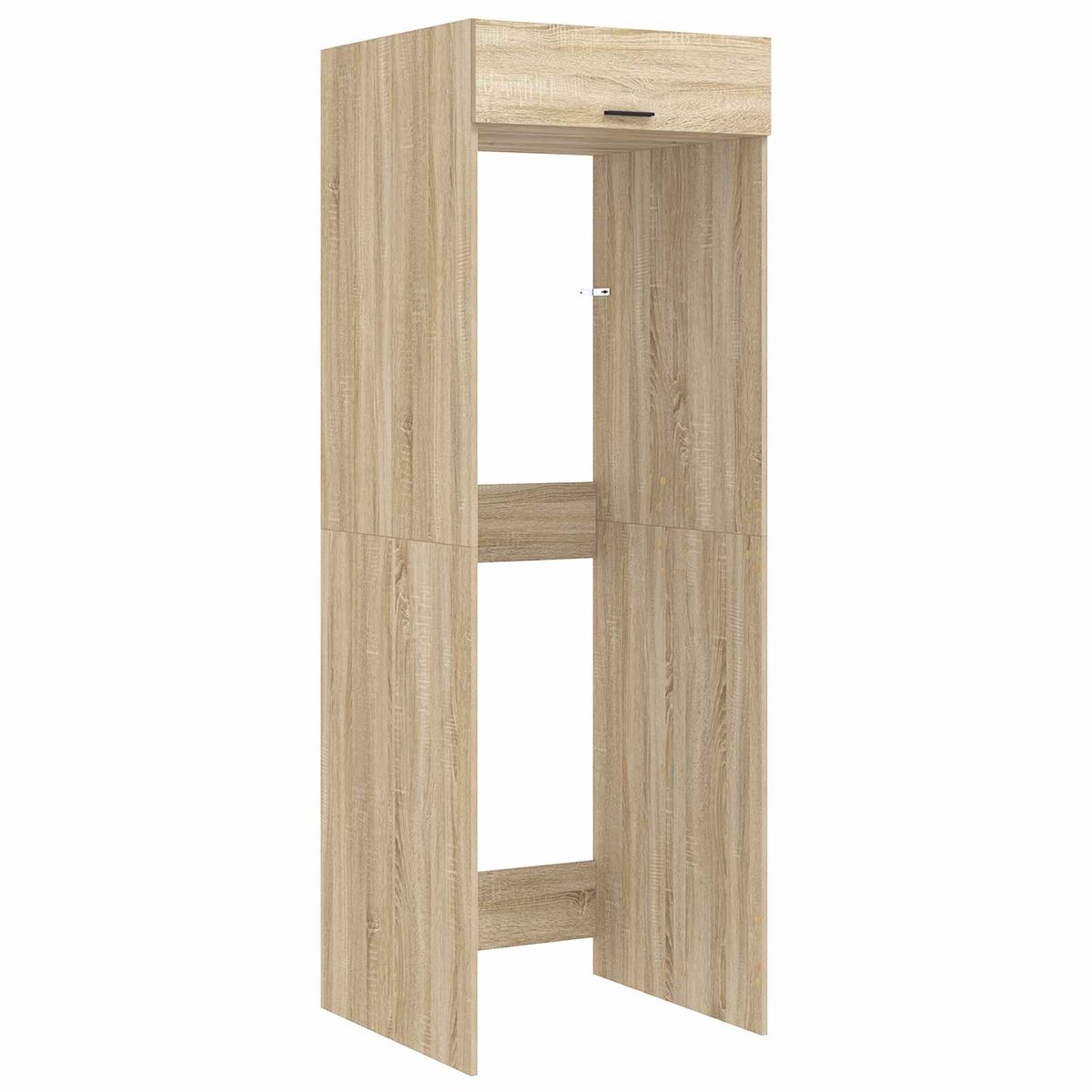 vidaXL - Wasmachinekast - Sonoma - 67,5 - x - 68 - x - 200 - cm - Bewerkt - hout