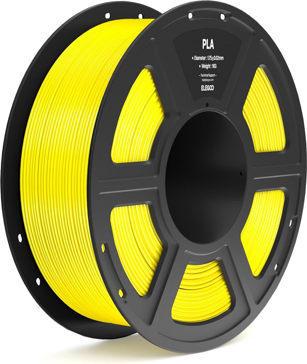 PLA 3D Printer Filament 1,75 mm Geel - 1 kg Spoel