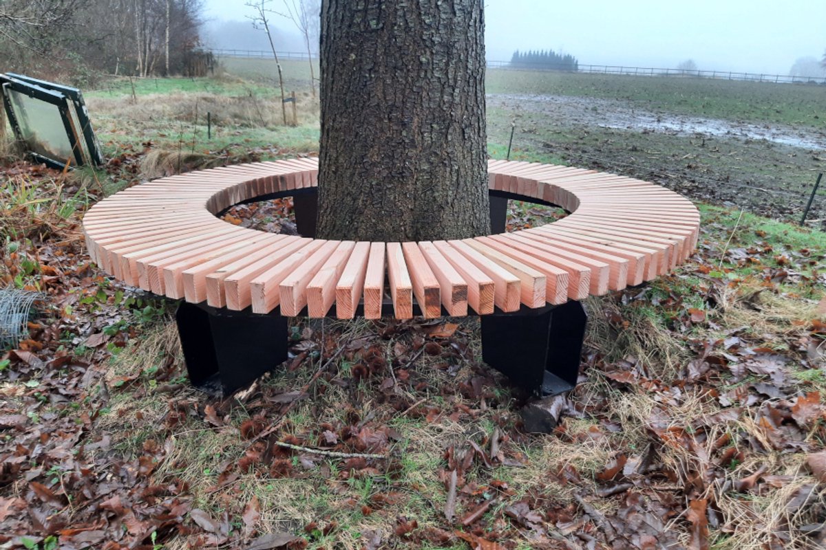 Rockwood® Boombank Douglas de Luxe met Metaal Onderstel 2.50m Naturel