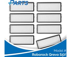 Roborock Qrevo S5V Filters (8 Stuks, Plus.Parts® alternatief voor 8.02.0296)
