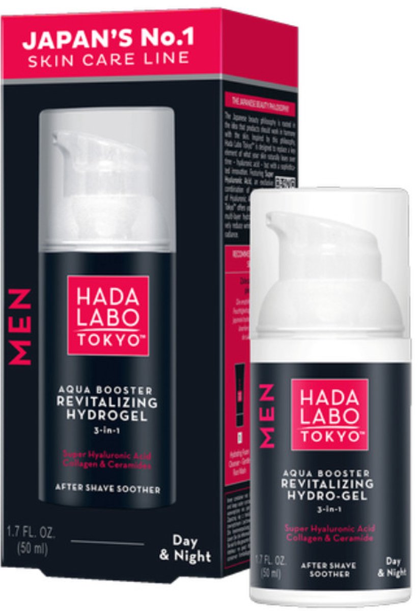 Hada Labo Tokyo Men Hydraterende en Revitaliserende Gel Dag en Nacht 50 ml