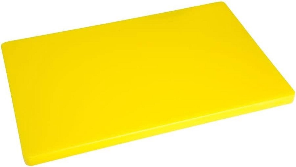 Professionele Gele Snijplank 20x450x300mm - Dik en Duurzaam