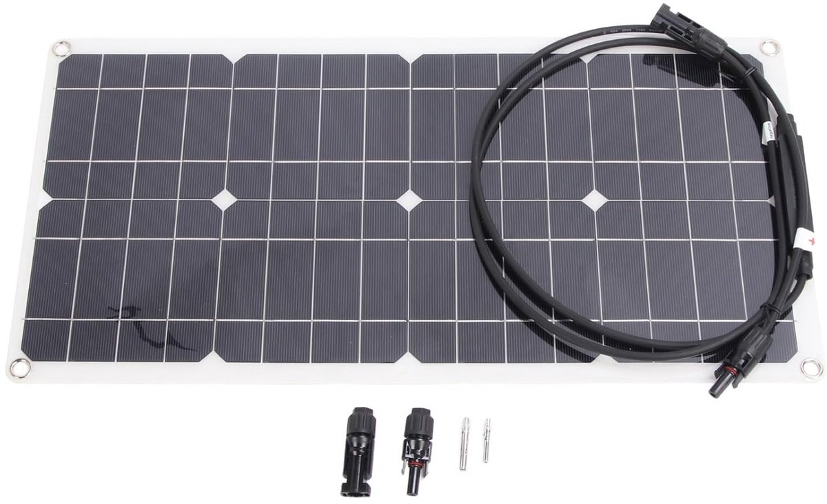 Flexibel 25W Monokristallijn Zonnepaneel voor Caravan, Boot en Dak