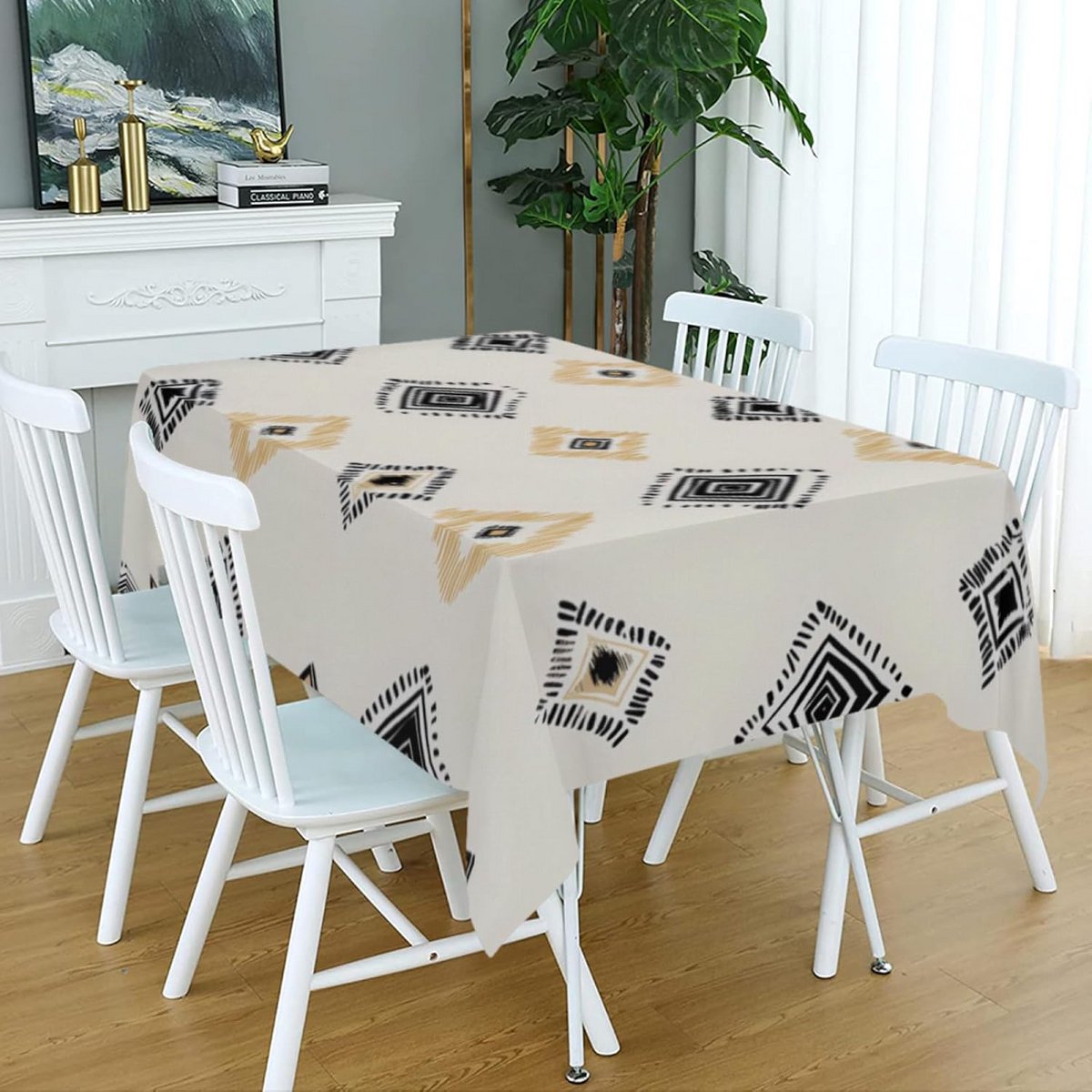 Rechthoekig Tafelkleed 152x259 cm - Waterdicht en Vlekbestendig voor Binnen/Buiten